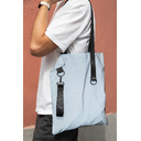 Шоппер Superbag Reflect (серый с чёрным) для нанесения логотипа
