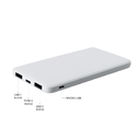 Внешний аккумулятор Bplanner Power 1 ST, софт-тач, 5000 mAh (Белый) для нанесения логотипа