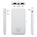 Внешний аккумулятор Bplanner Power 1 ST, софт-тач, 5000 mAh (Белый) для нанесения логотипа