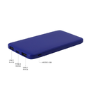 Внешний аккумулятор Bplanner Power 1 ST, софт-тач, 5000 mAh (Синий) для нанесения логотипа