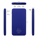 Внешний аккумулятор Bplanner Power 1 ST, софт-тач, 5000 mAh (Синий) для нанесения логотипа