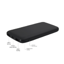Внешний аккумулятор Bplanner Power 2 ST, софт-тач, 10000 mAh (Черный) для нанесения логотипа