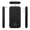 Внешний аккумулятор Bplanner Power 2 ST, софт-тач, 10000 mAh (Черный) для нанесения логотипа