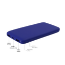 Внешний аккумулятор Bplanner Power 2 ST, софт-тач, 10000 mAh (Синий) для нанесения логотипа