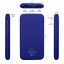Внешний аккумулятор Bplanner Power 2 ST, софт-тач, 10000 mAh (Синий) для нанесения логотипа