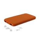 Внешний аккумулятор Bplanner Power 2 ST, софт-тач, 10000 mAh (Оранжевый) для нанесения логотипа