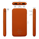 Внешний аккумулятор Bplanner Power 2 ST, софт-тач, 10000 mAh (Оранжевый) для нанесения логотипа