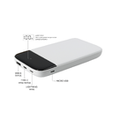 Внешний аккумулятор Bplanner Power 3 ST, софт-тач, 10000 mAh (Белый) для нанесения логотипа