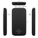 Внешний аккумулятор Bplanner Power 3 ST, софт-тач, 10000 mAh (Черный) для нанесения логотипа