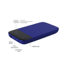 Внешний аккумулятор Bplanner Power 3 ST, софт-тач, 10000 mAh (Синий) для нанесения логотипа