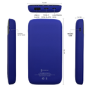 Внешний аккумулятор Bplanner Power 3 ST, софт-тач, 10000 mAh (Синий) для нанесения логотипа