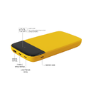 Внешний аккумулятор Bplanner Power 3 ST, софт-тач, 10000 mAh (Желтый) для нанесения логотипа