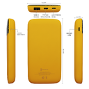Внешний аккумулятор Bplanner Power 3 ST, софт-тач, 10000 mAh (Желтый) для нанесения логотипа