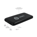 Внешний аккумулятор с подсветкой Bplanner Power 4 ST, 8000 mAh (Белый) для нанесения логотипа