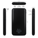 Внешний аккумулятор с подсветкой Bplanner Power 4 ST, 8000 mAh (Синий) для нанесения логотипа