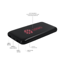 Внешний аккумулятор с подсветкой Bplanner Power 4 ST, 8000 mAh (Красный) для нанесения логотипа