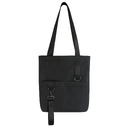 Шоппер Superbag ZIP, с двумя карманами и молнией (черный) для нанесения логотипа