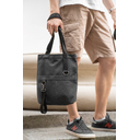 Шоппер Superbag ZIP, с двумя карманами и молнией (черный) для нанесения логотипа