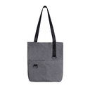 Шоппер Superbag ZIP, с двумя карманами и молнией (серый) для нанесения логотипа