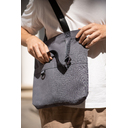 Шоппер Superbag ZIP, с двумя карманами и молнией (серый) для нанесения логотипа