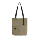 Шоппер Superbag ZIP, с двумя карманами и молнией (песочный) для нанесения логотипа