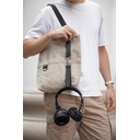 Шоппер Superbag ZIP, с двумя карманами и молнией (песочный) для нанесения логотипа
