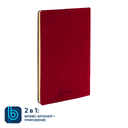 Бизнес-блокнот Bplanner.05 (красный) для нанесения логотипа