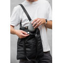 Шоппер Superbag Bubble, стёганый, с магнитной кнопкой (черный) для нанесения логотипа
