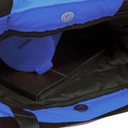 Шоппер Superbag Bubble, стёганый, с магнитной кнопкой (голубой с черным) для нанесения логотипа