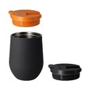 Набор NEO DUO: Кофер софт-тач NEO CO12s с дополнительной крышкой (черный с оранжевым) для нанесения логотипа