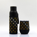 Термобутылка Button Black (черный) для нанесения логотипа