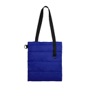 Шоппер Superbag Bubble New, стёганый, со скрытой магнитной кнопкой (синий с чёрным) для нанесения логотипа
