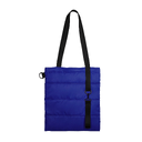 Шоппер Superbag Bubble New, стёганый, со скрытой магнитной кнопкой (синий с чёрным) для нанесения логотипа