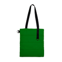 Шоппер Superbag Bubble New, стёганый, со скрытой магнитной кнопкой (зеленый с черным) для нанесения логотипа