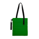 Шоппер Superbag Bubble New, стёганый, со скрытой магнитной кнопкой (зеленый с черным) для нанесения логотипа
