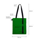 Шоппер Superbag Bubble New, стёганый, со скрытой магнитной кнопкой (зеленый с черным) для нанесения логотипа