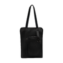 Шоппер Superbag Pocket, с внутренним креплением (карабин) и чехлом для мелочей (черный) для нанесения логотипа