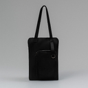 Шоппер Superbag Pocket, с внутренним креплением (карабин) и чехлом для мелочей (черный) для нанесения логотипа