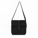 Шоппер Superbag Companion, с тремя отделениями, боковым креплением (карабин) и карманом (черный) для нанесения логотипа
