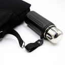 Шоппер Superbag Companion, с тремя отделениями, боковым креплением (карабин) и карманом (черный) для нанесения логотипа