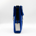 Шоппер Superbag Companion, с тремя отделениями, боковым креплением (карабин) и карманом (синий с черным) для нанесения логотипа