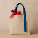 Шоппер Superbag Pack (S) (неокрашенный с синим) для нанесения логотипа