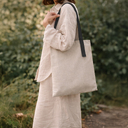 Шоппер Superbag Light, с внутренним креплением (полукольцо) (неокрашенный с серым) для нанесения логотипа