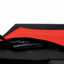 Шоппер Superbag Big Pocket, с карманом на молнии (черный с красным) для нанесения логотипа
