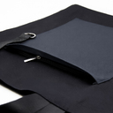 Шоппер Superbag Big Pocket, с карманом на молнии (черный с темно-серым) для нанесения логотипа