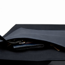 Шоппер Superbag Big Pocket, с карманом на молнии (черный с темно-серым) для нанесения логотипа