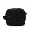 Несессер Superbag Bubble, стёганый, на молнии, с креплением на кольцо-карабин (черный) для нанесения логотипа