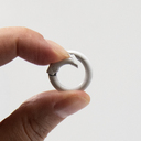 Карабин-кольцо Ring для обвеса, d=2см (белый) для нанесения логотипа