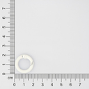 Карабин-кольцо Ring для обвеса, d=2см (белый) для нанесения логотипа
