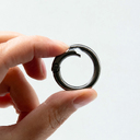 Карабин-кольцо Ring для обвеса, d=3,2см (чёрный никель) для нанесения логотипа